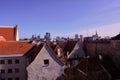 Panoramic view of the medieval city and its old red roofs, Tallinn, Estonia Royalty Free Stock Photo